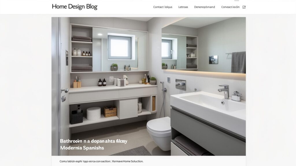 Reforma de Baño Pequeño